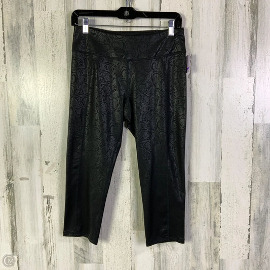 Athletic Leggings Capris By Betsey Johnson In Black, Size: M