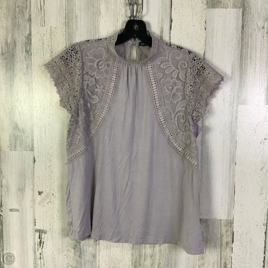 Top Short Sleeve By Cable And Gauge In Grey, Size: S