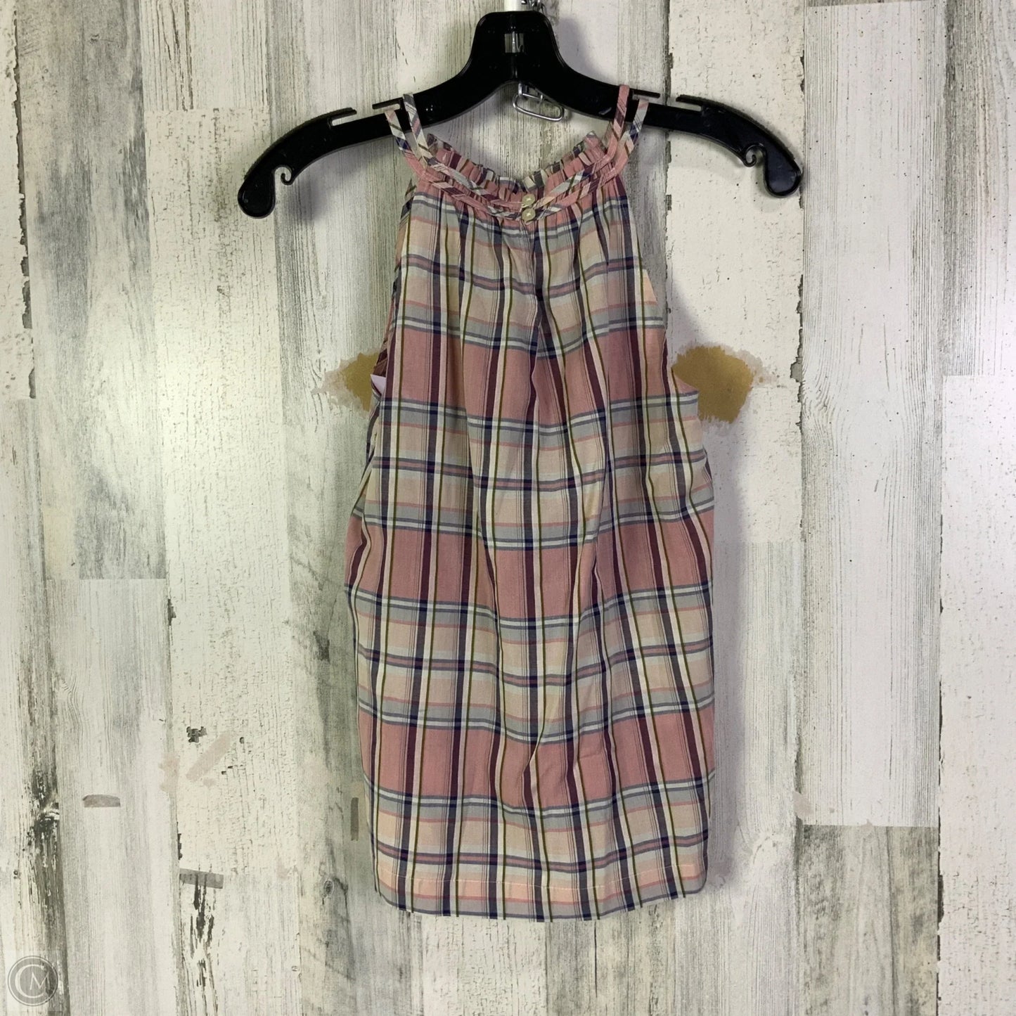 Top Sleeveless By Loft In Blue & Pink, Size: Xsp