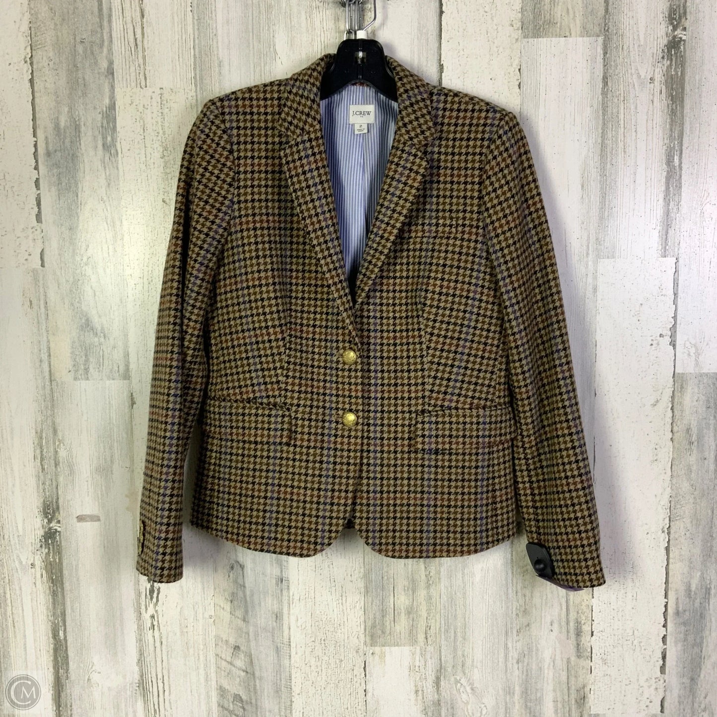 Blazer By J. Crew In Brown, Size: Xs