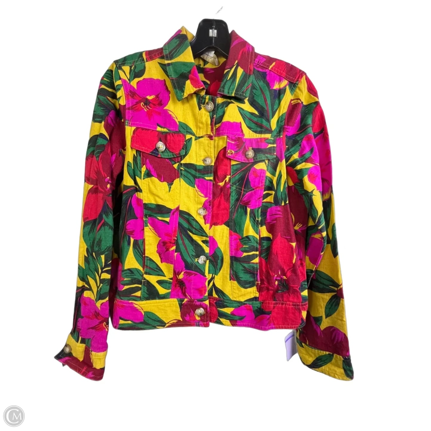 Jacket Shirt By Cynthia Rowley In Yellow, Size: S