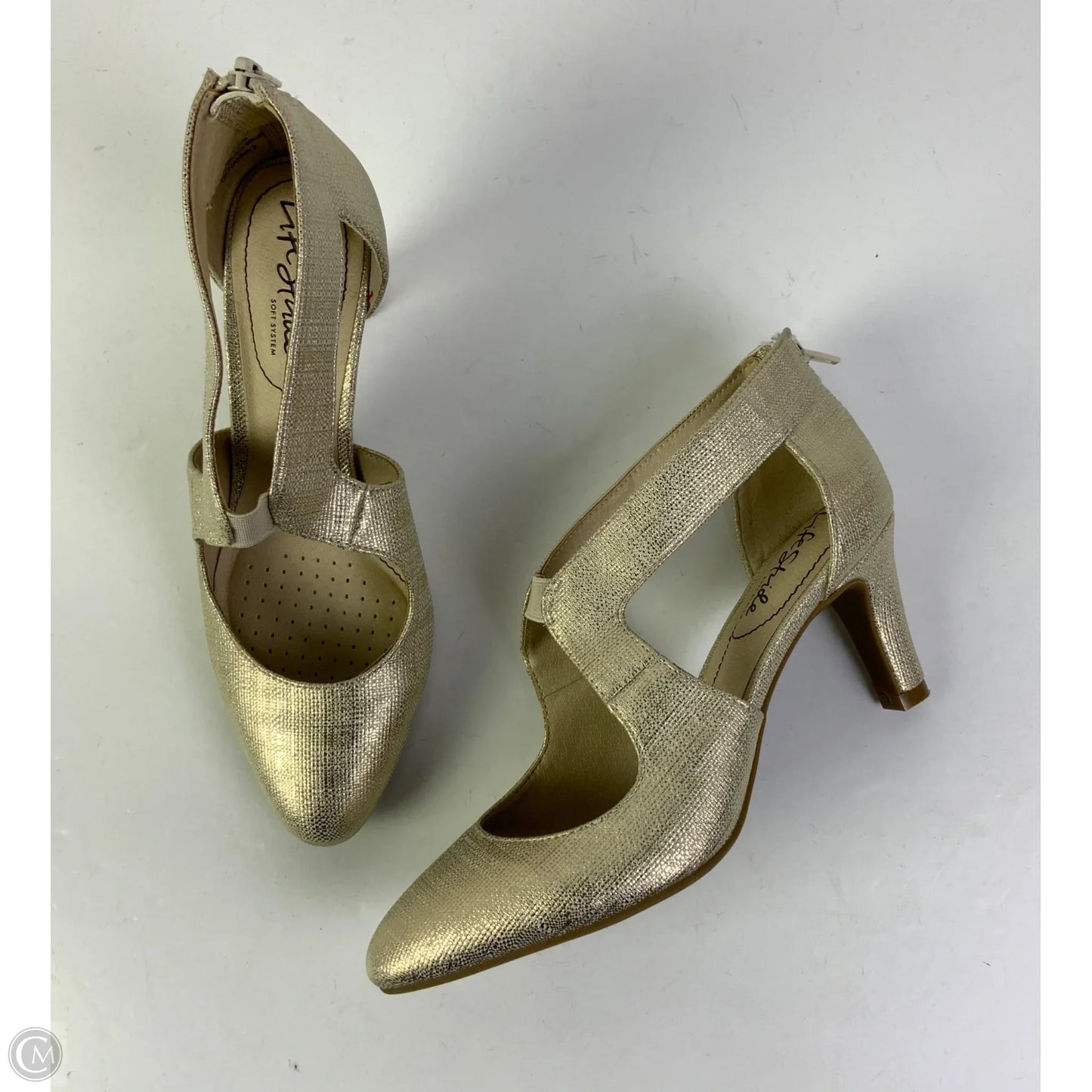 Shoes Heels Stiletto By Life Stride In Gold, Size: 6.5
