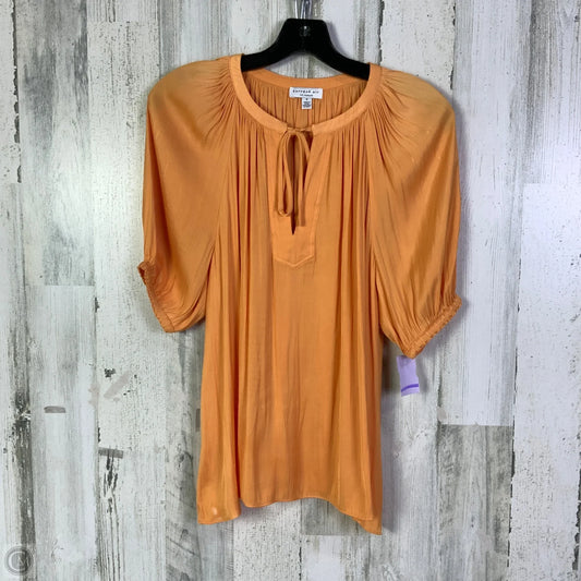 Top 3/4 Sleeve By Current Air In Orange, Size: S