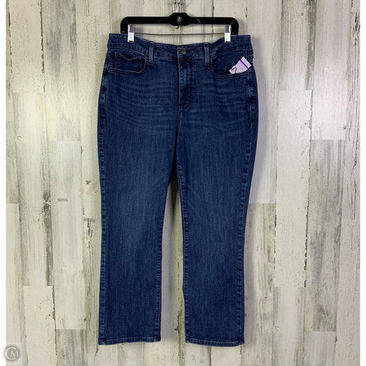 Jeans Straight By Not Your Daughters Jeans In Blue Denim, Size: 16