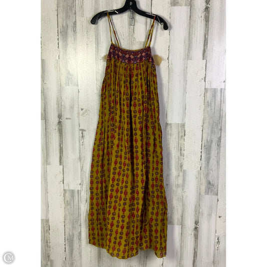 Dress Casual Midi By Free People In Yellow, Size: Xs