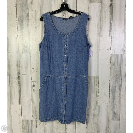 Dress Casual Short By New York And Co In Blue Denim, Size: L