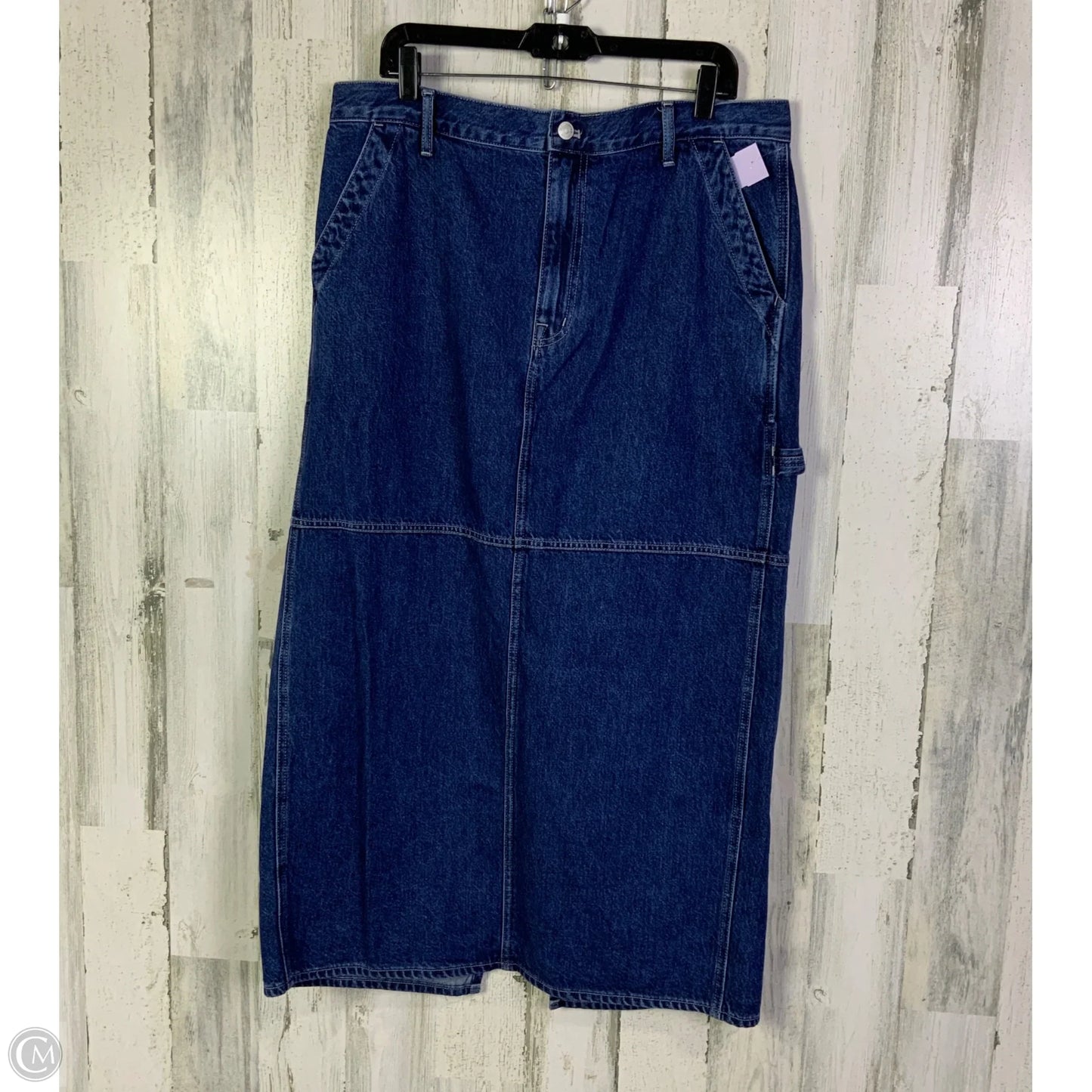 Skirt Maxi By Madewell In Blue Denim, Size: 10