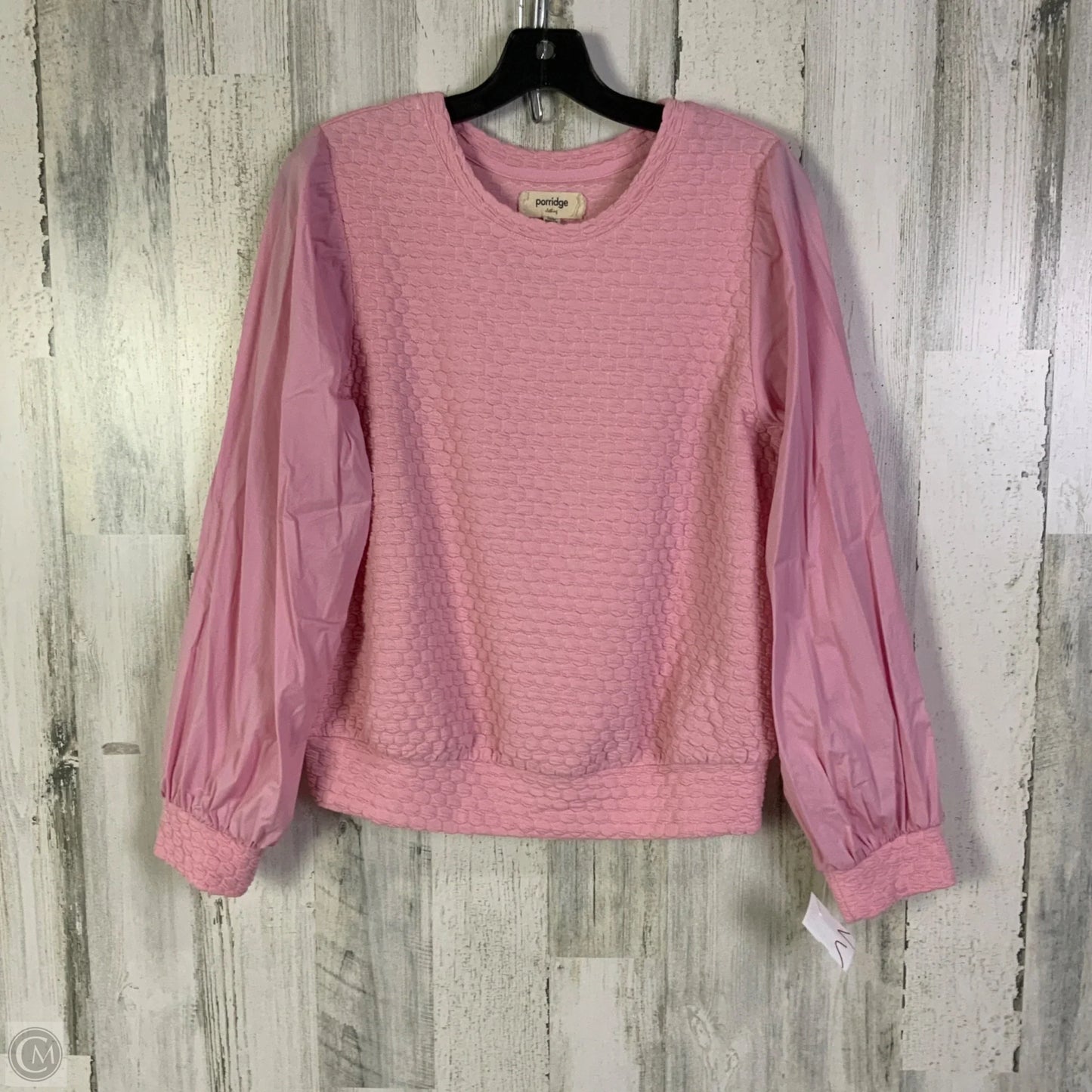 Top Long Sleeve By Porridge In Pink, Size: M
