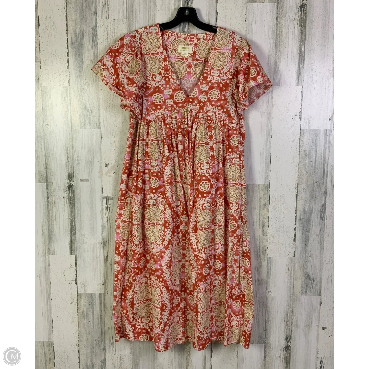 Dress Casual Midi By Maeve In Orange, Size: M