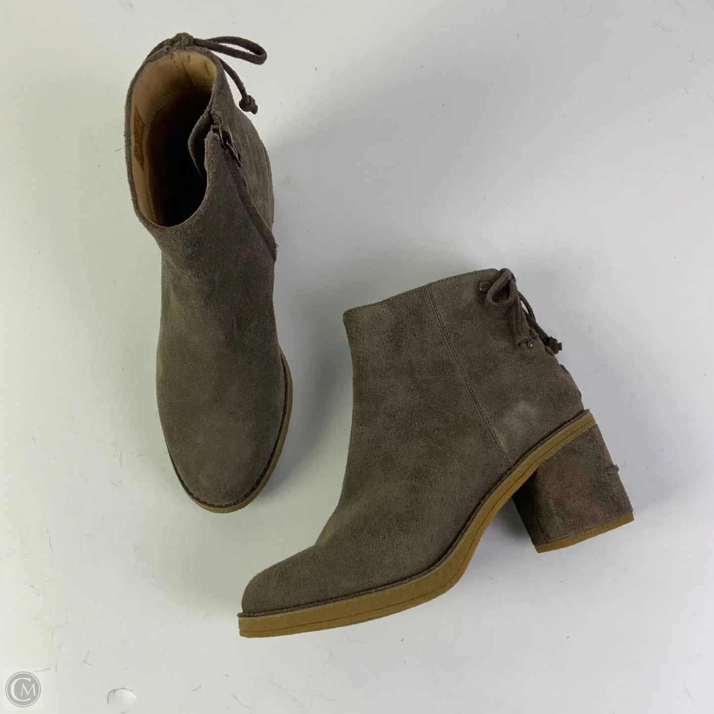 Boots Designer By Ugg In Taupe, Size: 7.5