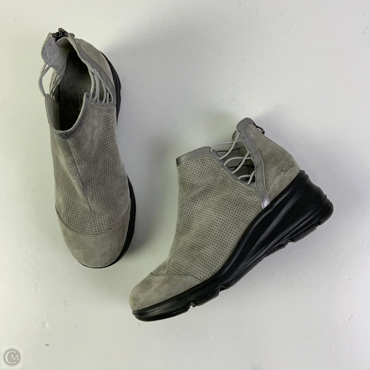 Shoes Flats By Jambu In Grey, Size: 9.5