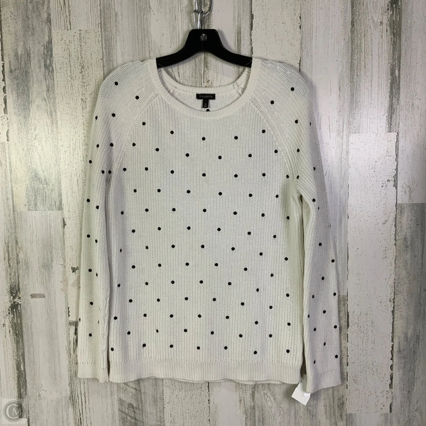 Sweater By Talbots In White, Size: M