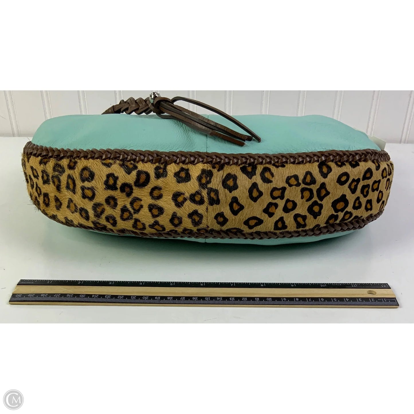 Handbag Leather By Clothes Mentor, Size: Medium