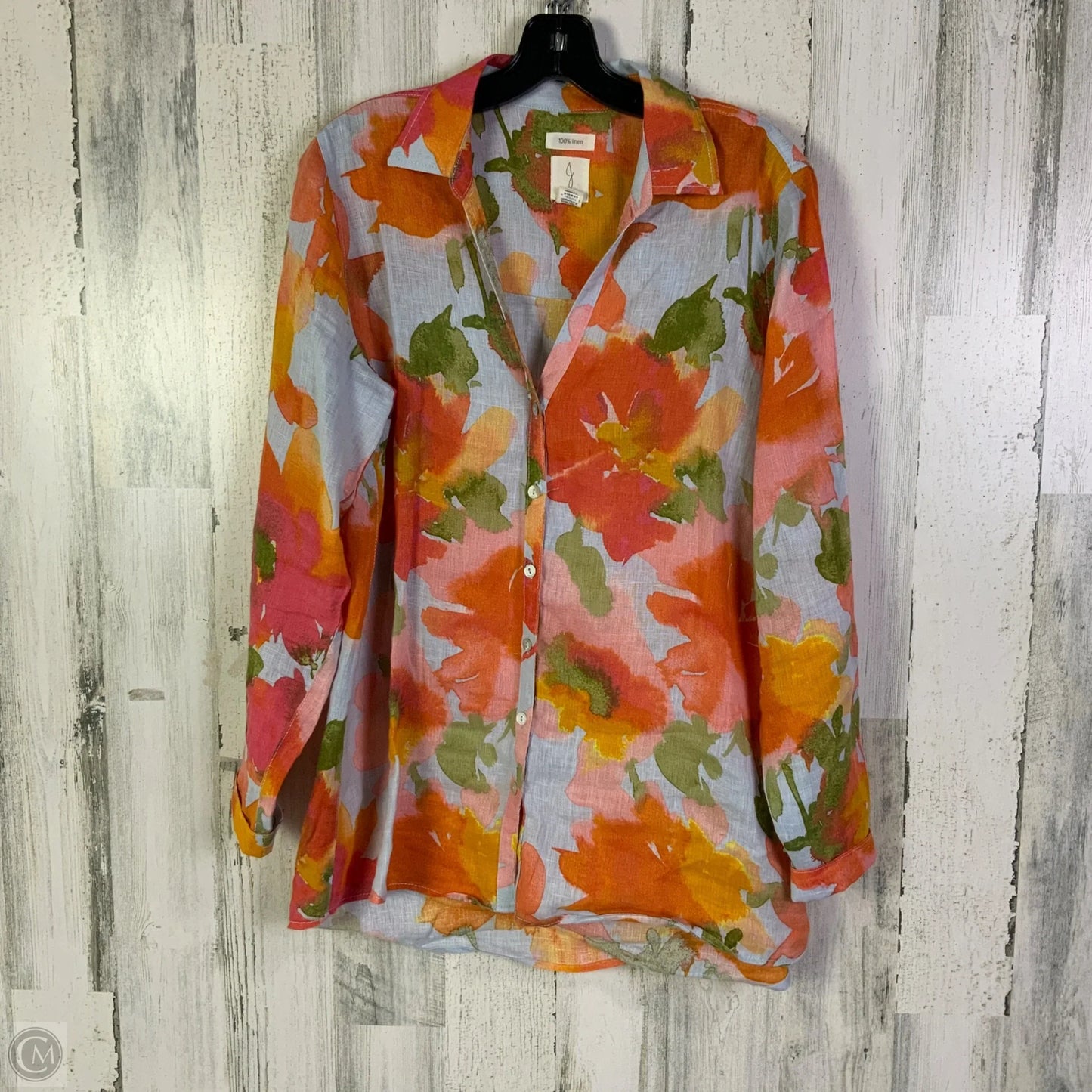 Top Long Sleeve By Joie In Orange, Size: M