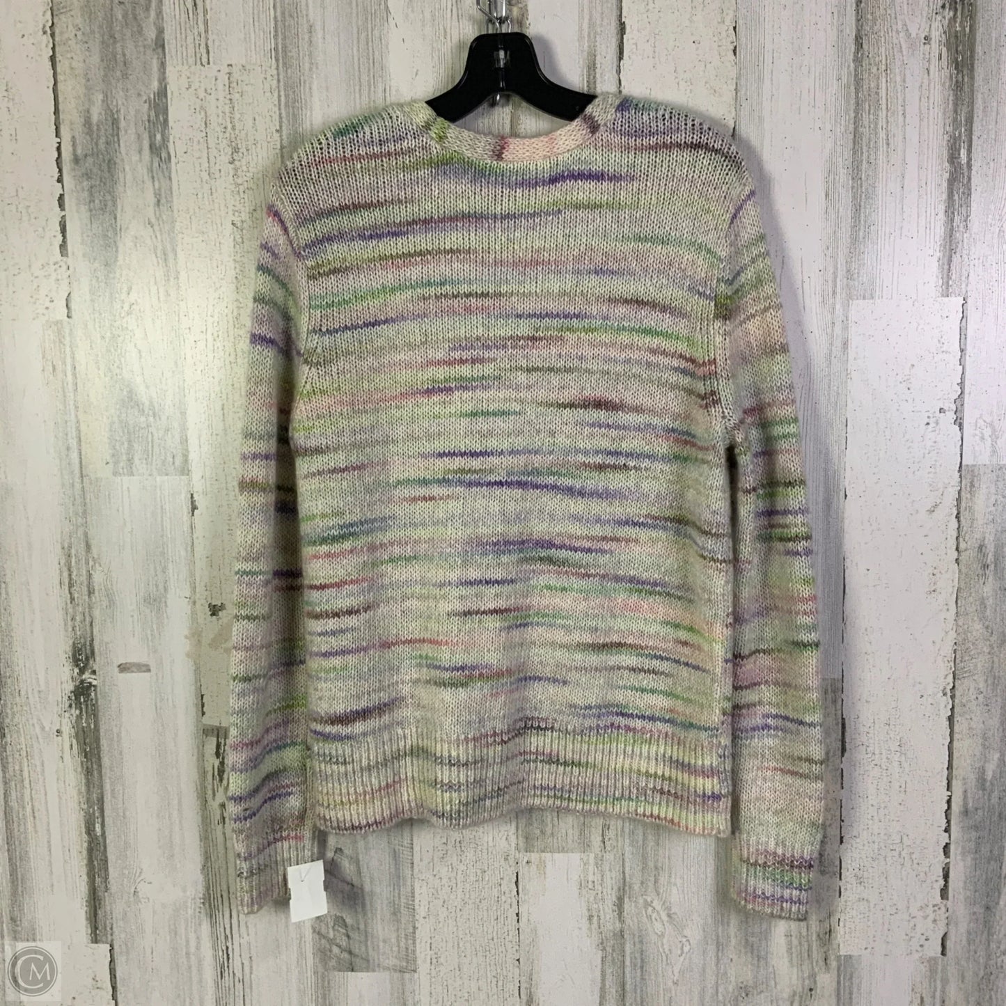 Sweater Cardigan By Cabi In Rainbow Print, Size: M