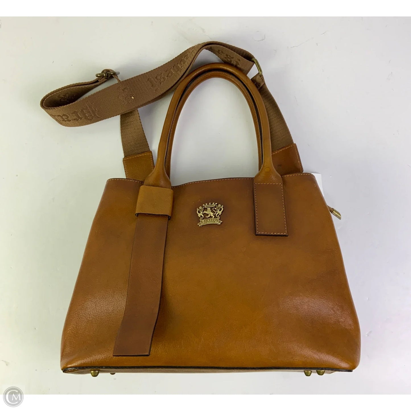 Handbag Leather By Cmc, Size: Medium