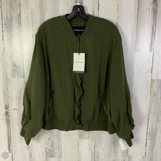 Jacket Other By Who What Wear In Green, Size: 2x