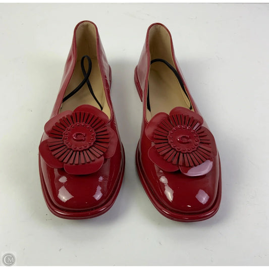 Shoes Designer By Coach In Red, Size: 7