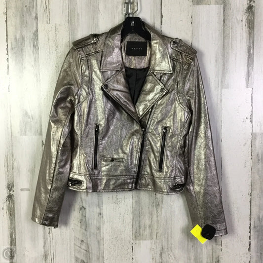 Jacket Moto By Blanknyc In Silver, Size: S