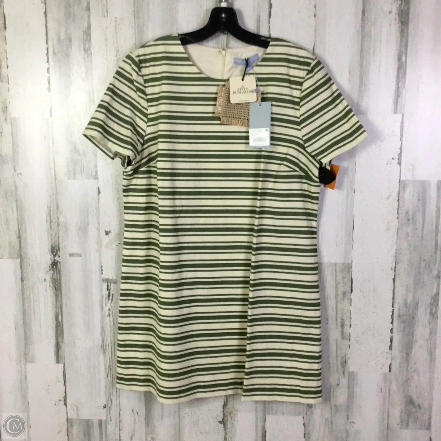Dress Work By Antonio Melani In Green & Tan, Size: Xl