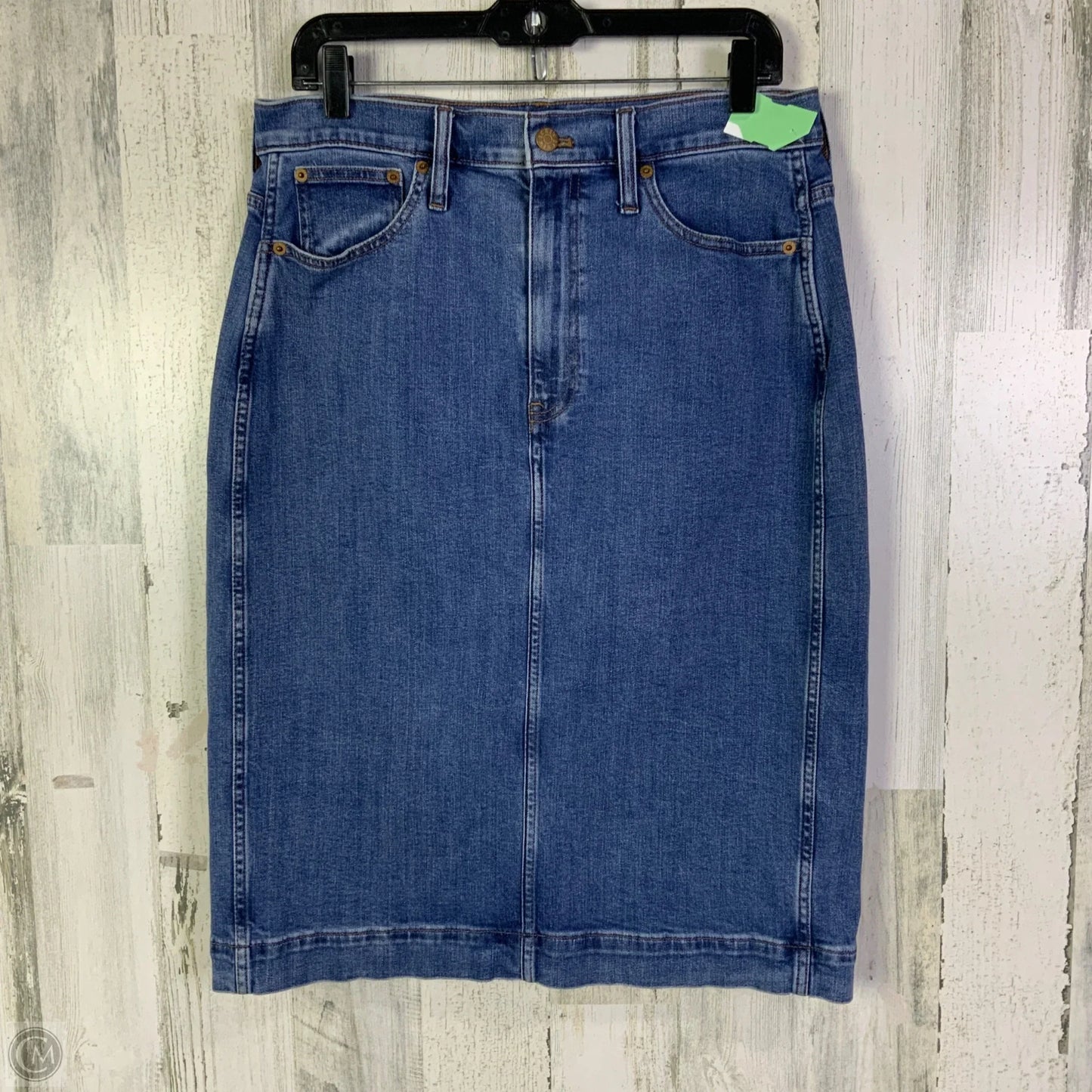 Skirt Midi By J. Crew In Blue Denim, Size: 10