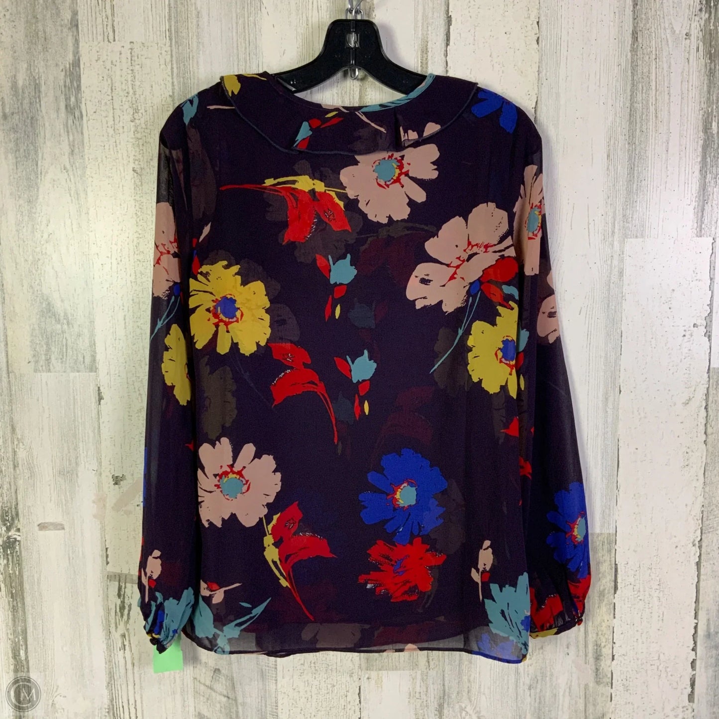 Blouse Long Sleeve By Cabi In Purple, Size: Xs