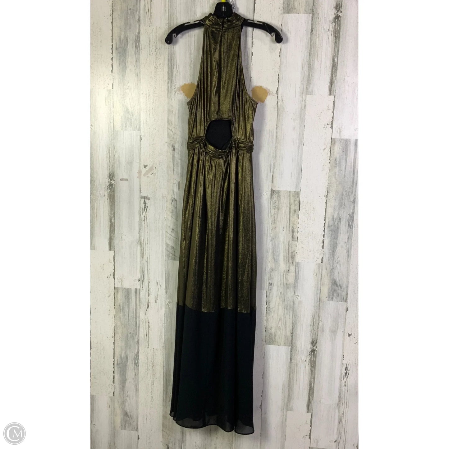 Dress Party Long By Bcbgeneration In Black & Gold, Size: M