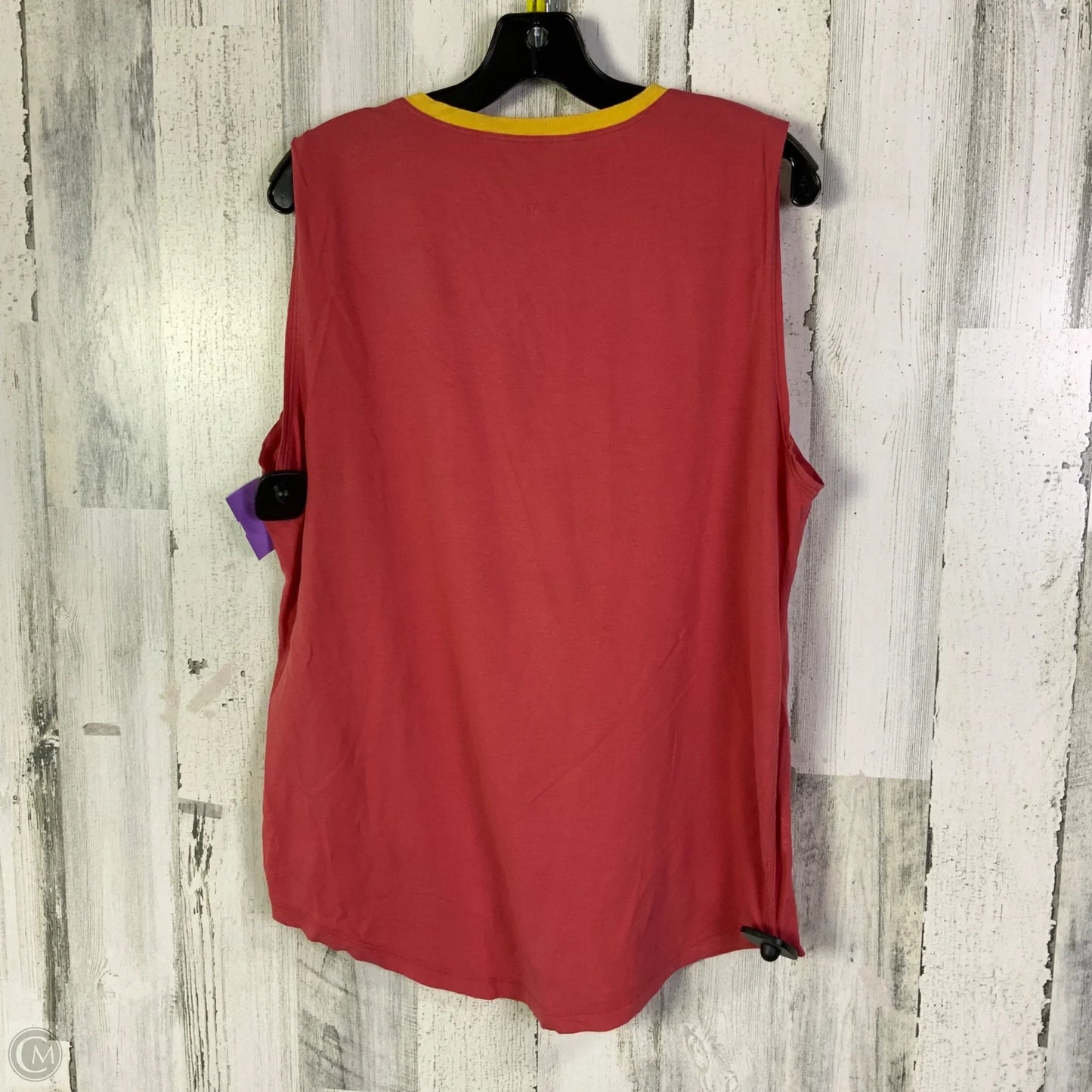 Athletic Tank Top By Lululemon In Coral, Size: L