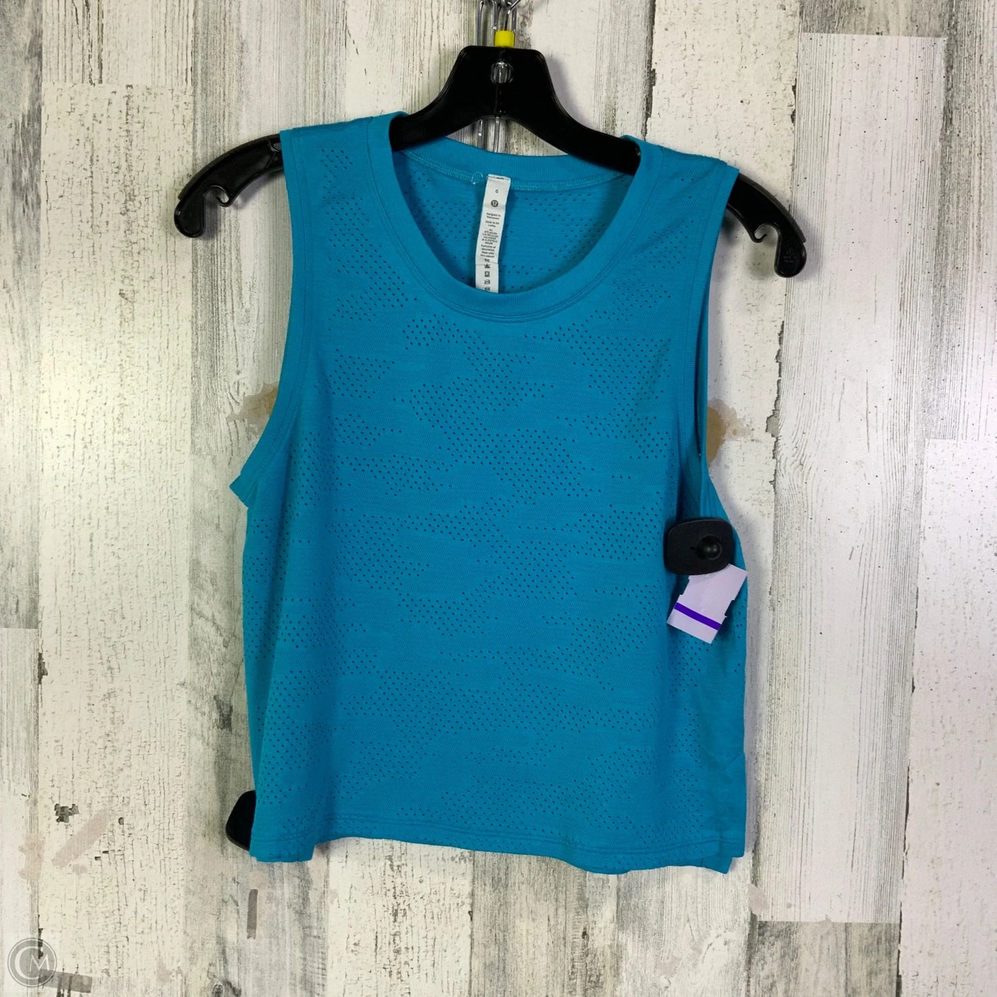 Athletic Tank Top By Lululemon In Blue, Size: 6