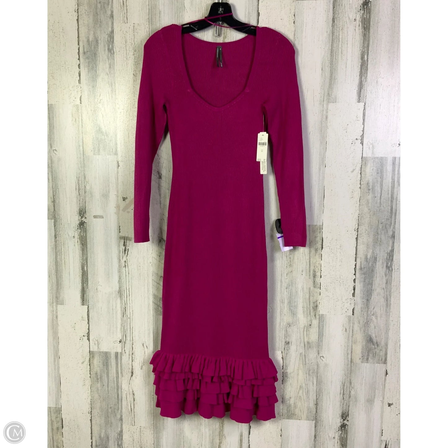 Dress Sweater By Anthropologie In Pink, Size: Xs