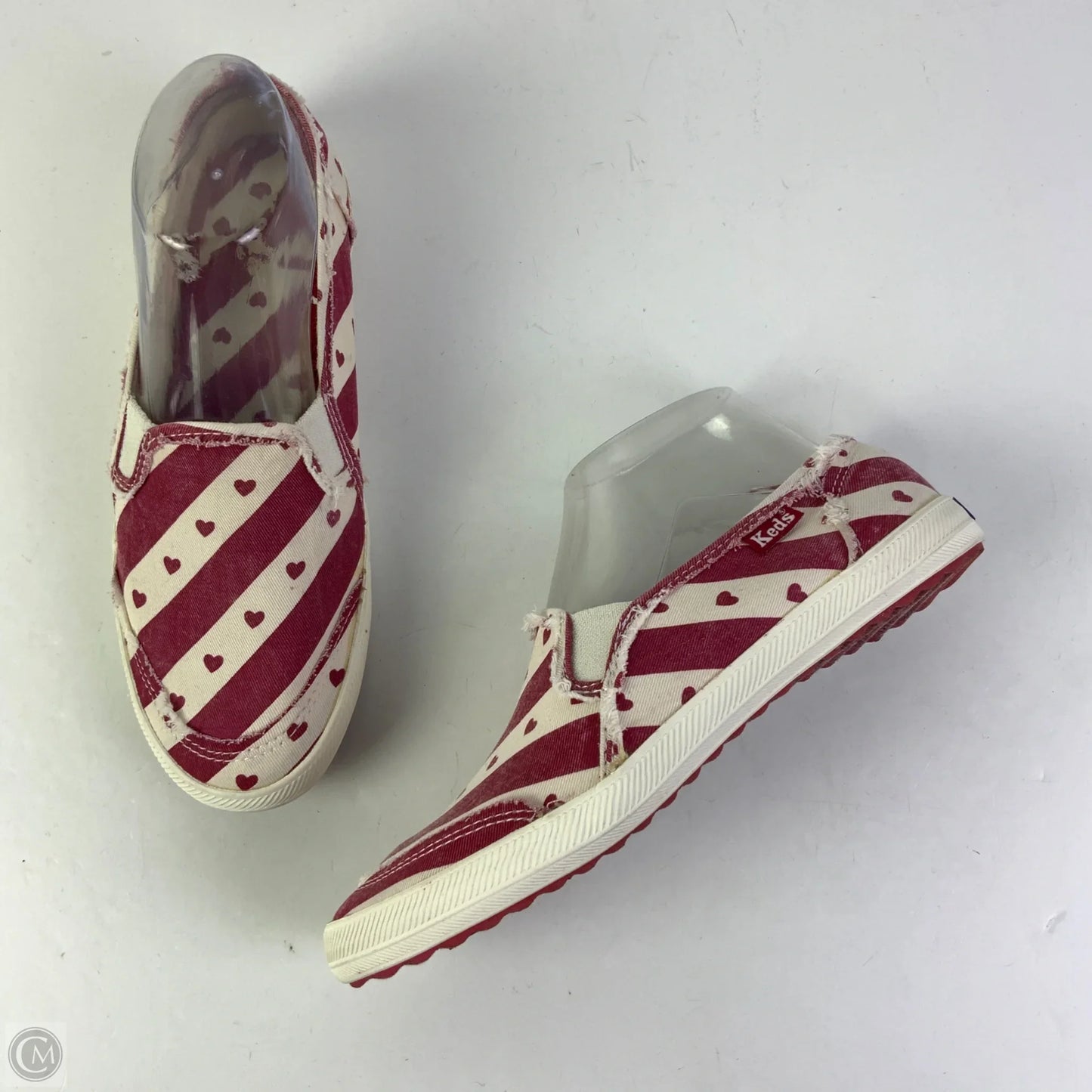 Shoes Flats By Keds In Cream & Red, Size: 7.5