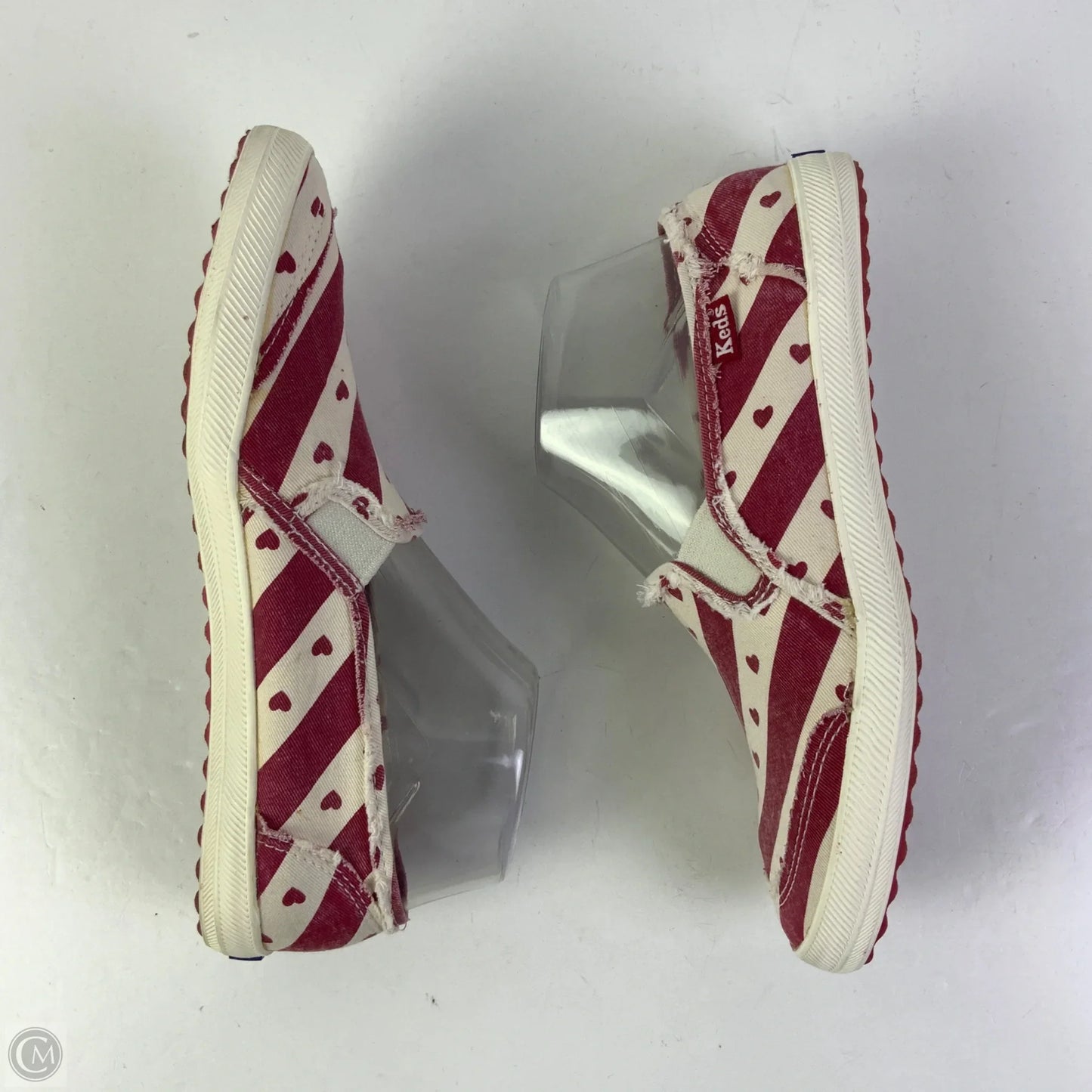 Shoes Flats By Keds In Cream & Red, Size: 7.5