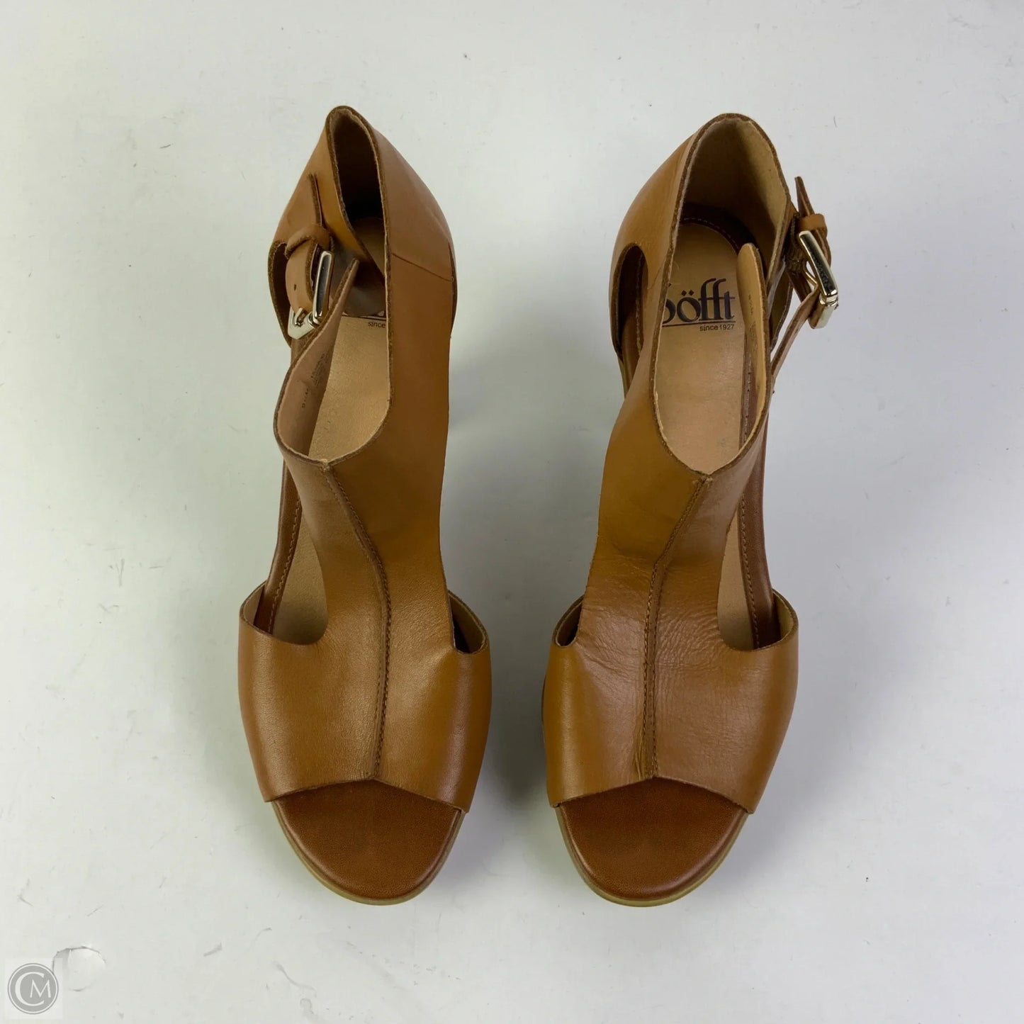 Sandals Heels Block By Sofft In Brown, Size: 9.5