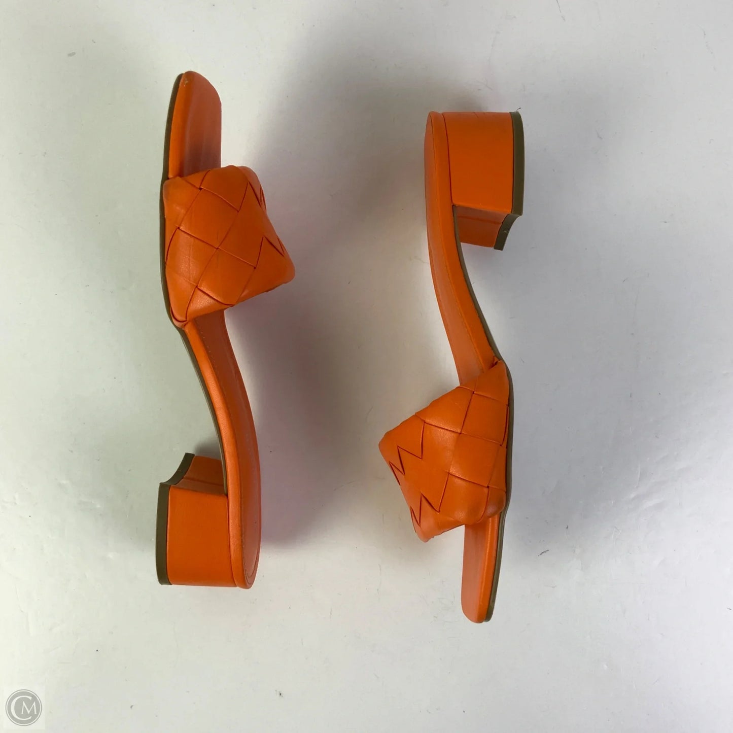 Sandals Heels Block By Marc Fisher In Orange, Size: 7
