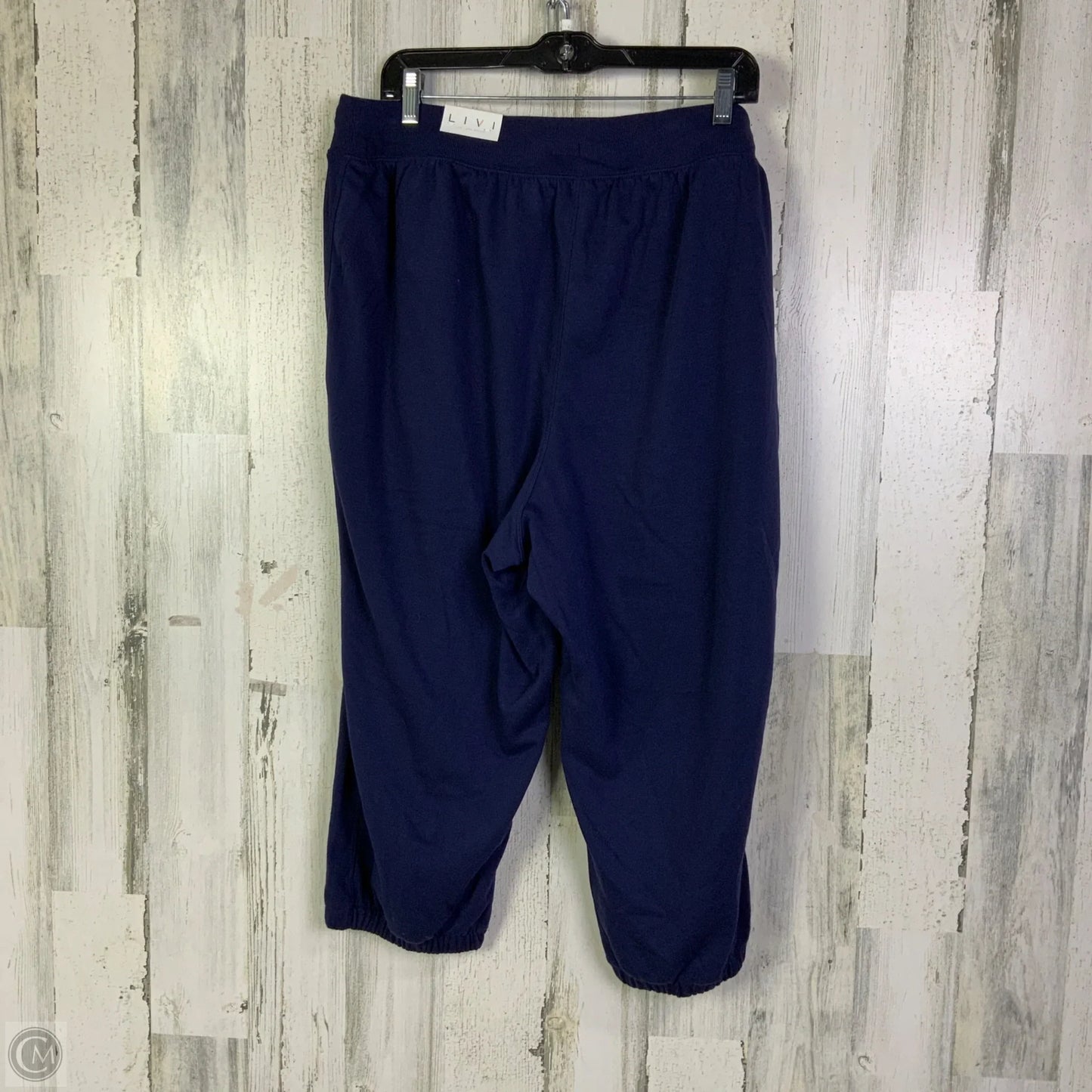 Capris By Livi Active In Blue, Size: 1x