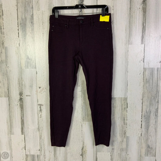 Pants Dress By Liverpool In Purple, Size: 8