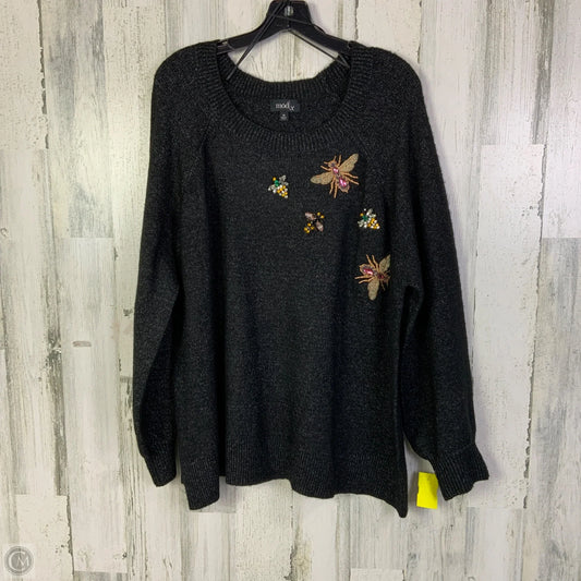 Sweater By Clothes Mentor In Black, Size: 3x