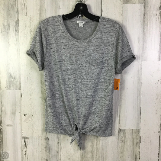 Top Short Sleeve By J. Crew In Grey, Size: M