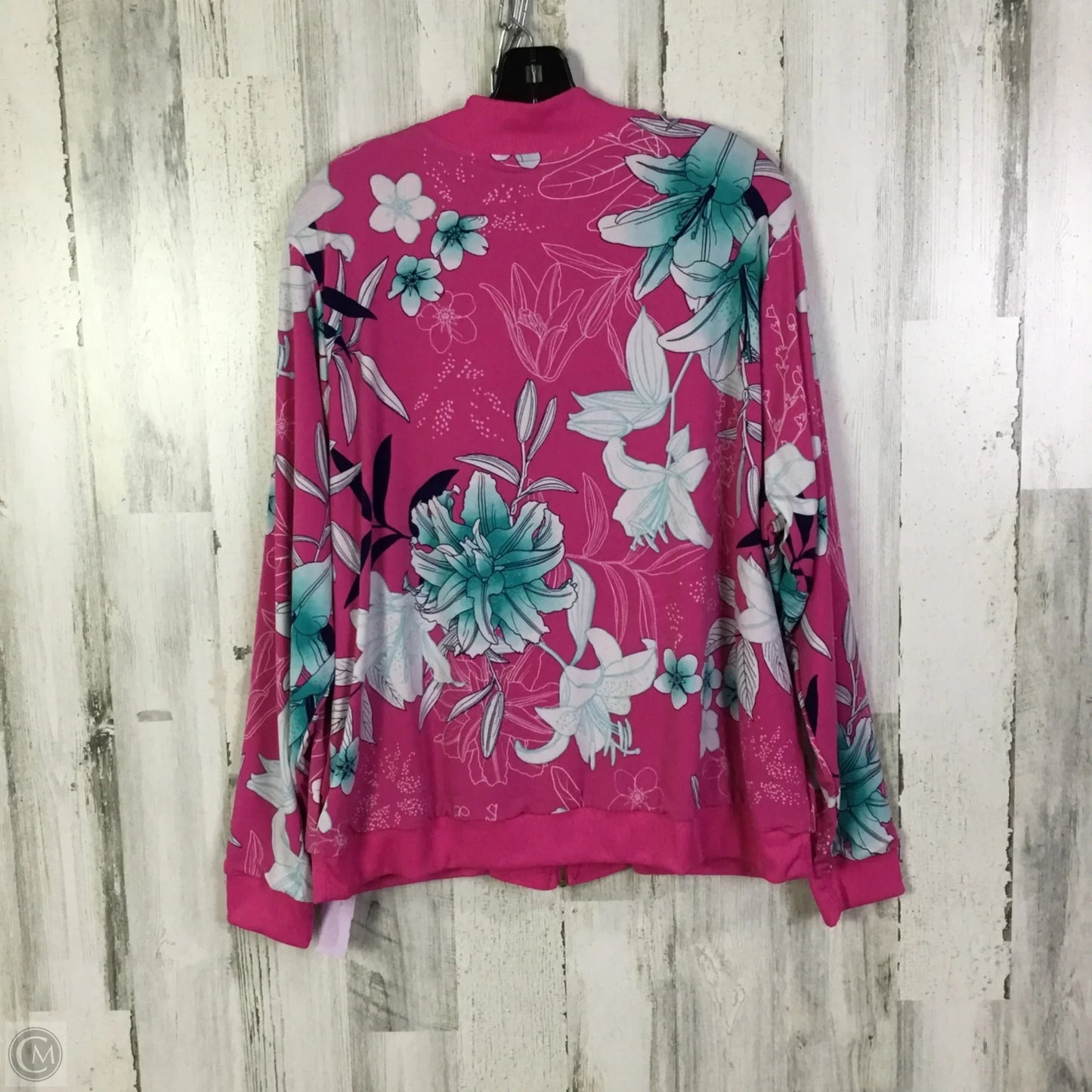 Jacket Other By Iman Hsn In Pink & White, Size: 1x