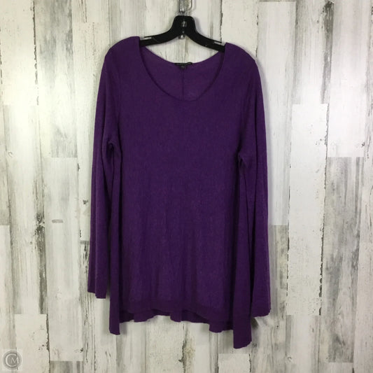 Tunic Long Sleeve By Eileen Fisher In Purple, Size: L