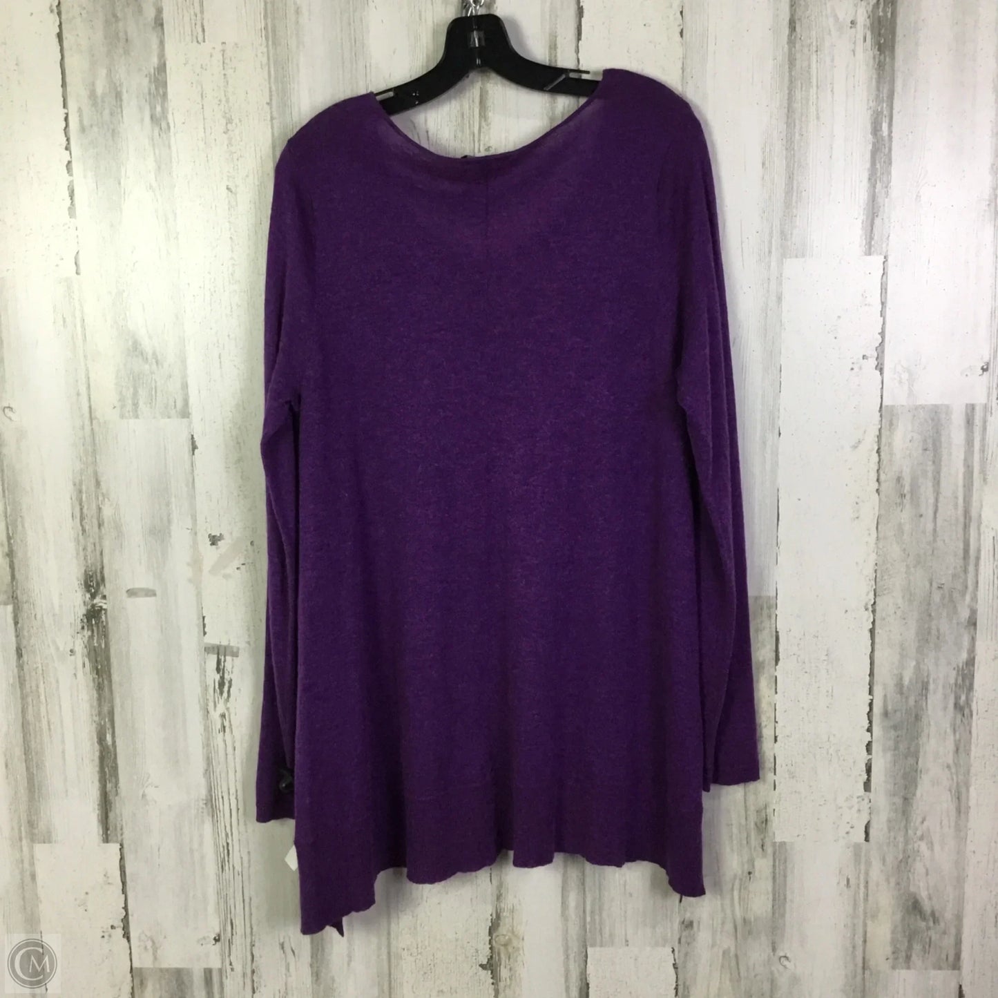 Tunic Long Sleeve By Eileen Fisher In Purple, Size: L