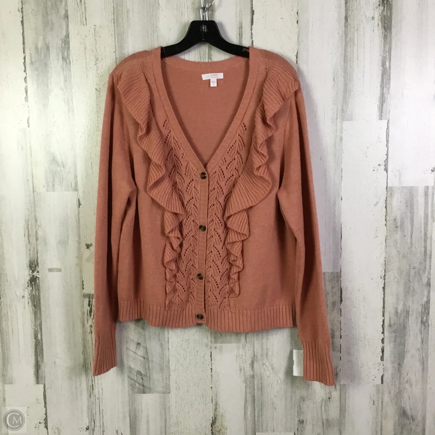 Sweater Cardigan By Lc Lauren Conrad In Pink, Size: Xxl