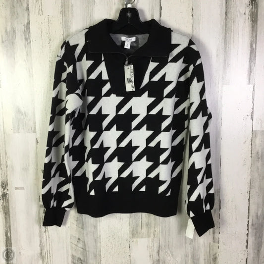 Sweater By Nine West In Black & White, Size: S