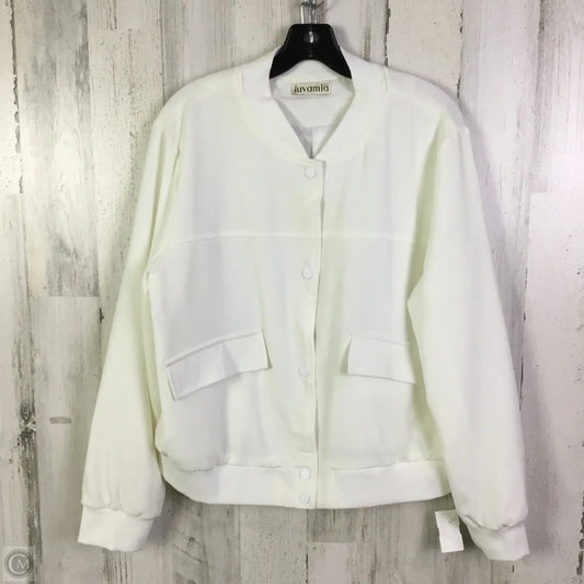 Jacket Other By Clothes Mentor In White, Size: L