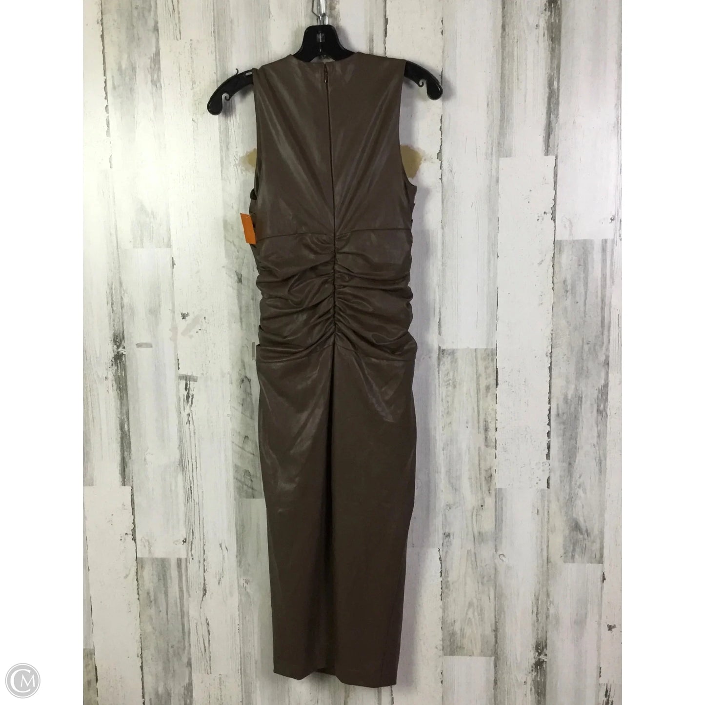 Dress Party Midi By Express In Brown, Size: S
