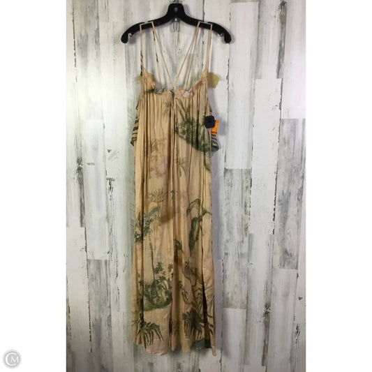 Dress Casual Midi By Anthropologie In Peach, Size: S