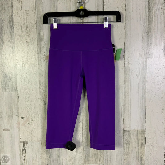 Athletic Leggings Capris By Lululemon In Purple, Size: 4