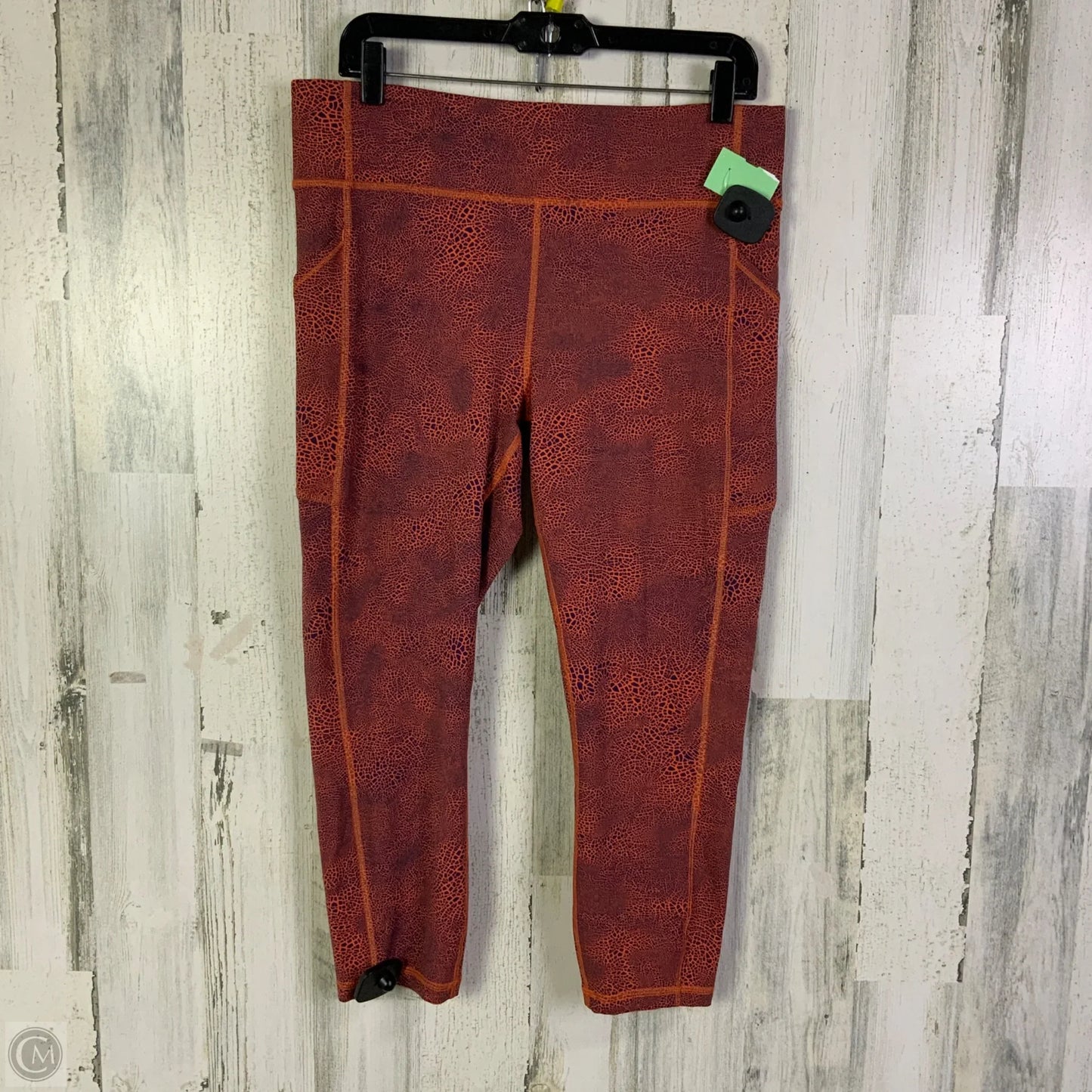 Athletic Leggings Capris By Lululemon In Blue & Orange, Size: 14