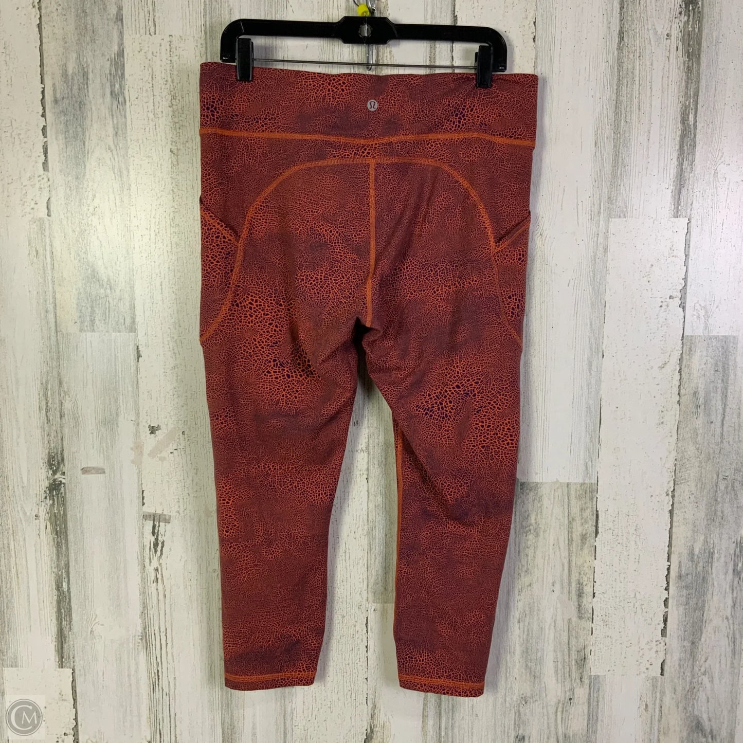 Athletic Leggings Capris By Lululemon In Blue & Orange, Size: 14