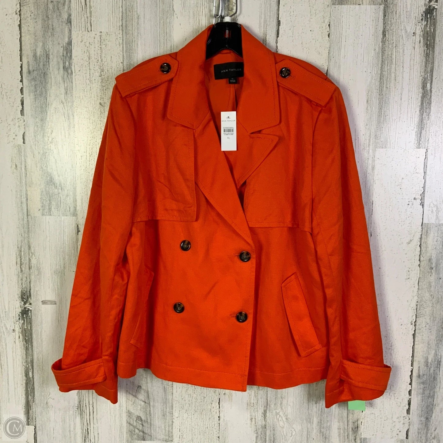 Blazer By Ann Taylor In Orange, Size: Xl
